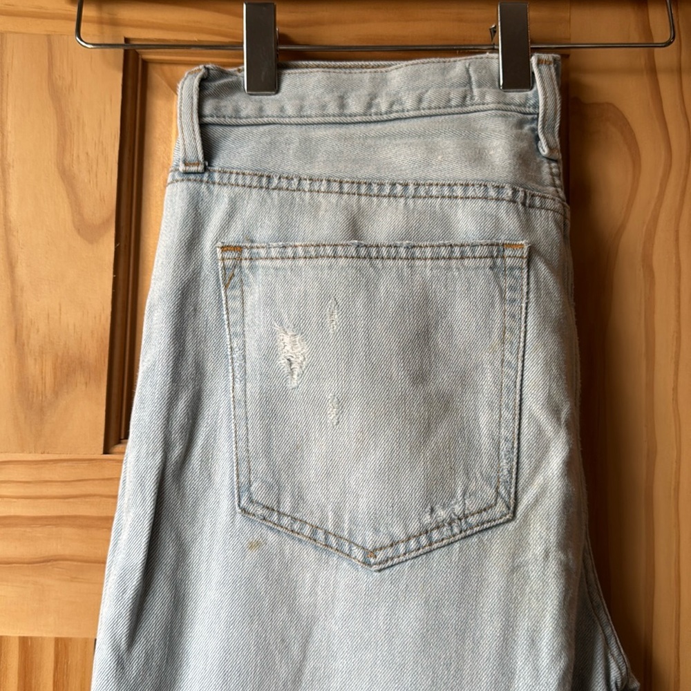 Gap faded light jeans, relaxed boyfriend fit